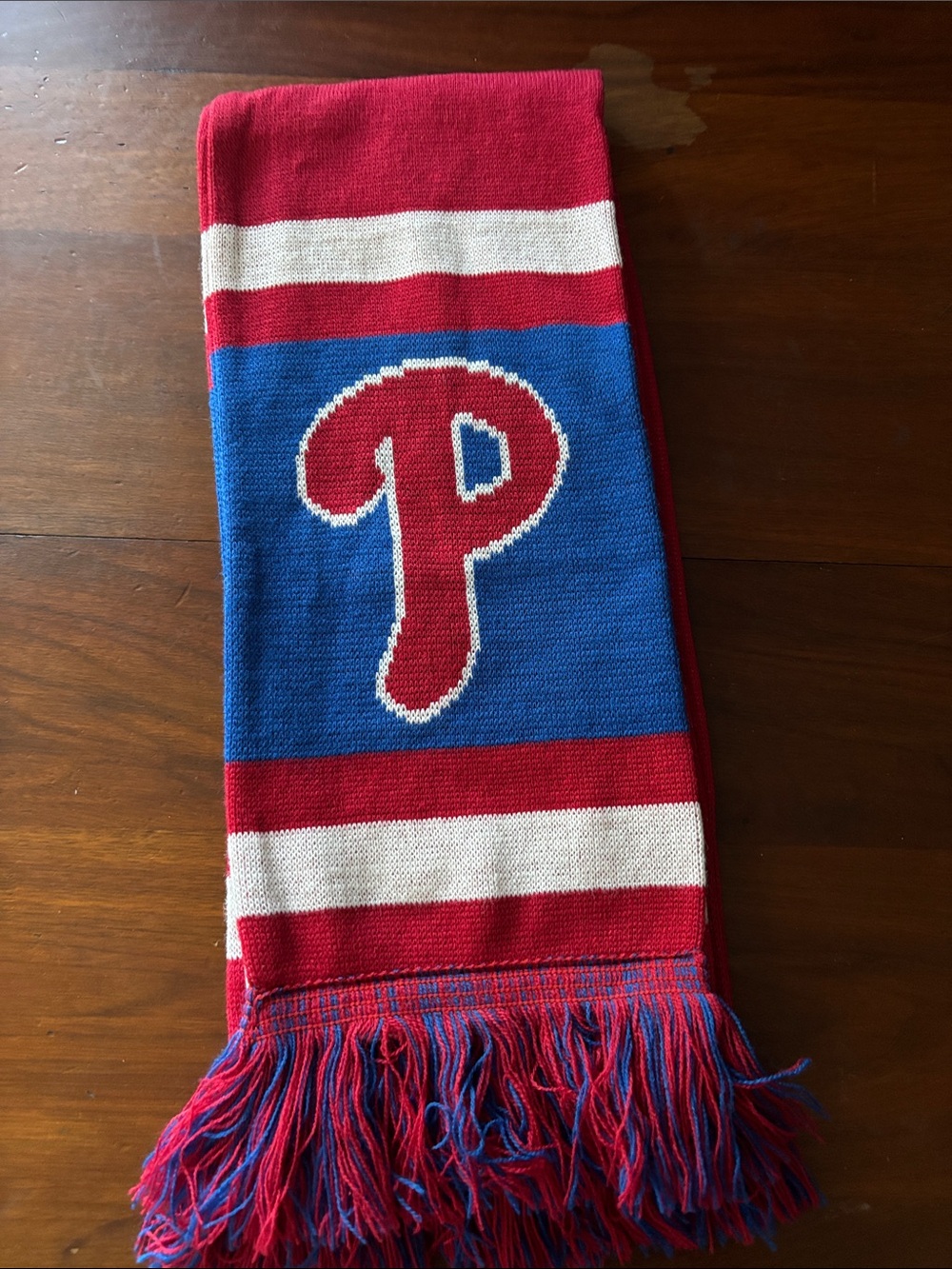 Philadelphia Phillies Baseball Team Winter Scarf